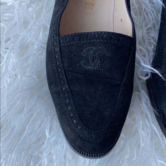 Chanel black suede loafers - Picture 2 of 3